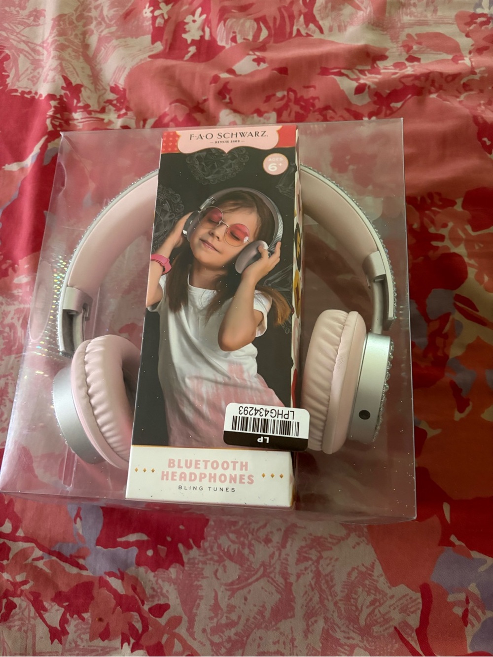 FAO Schwarz Blush Pink Wireless Bluetooth Kids Headphones